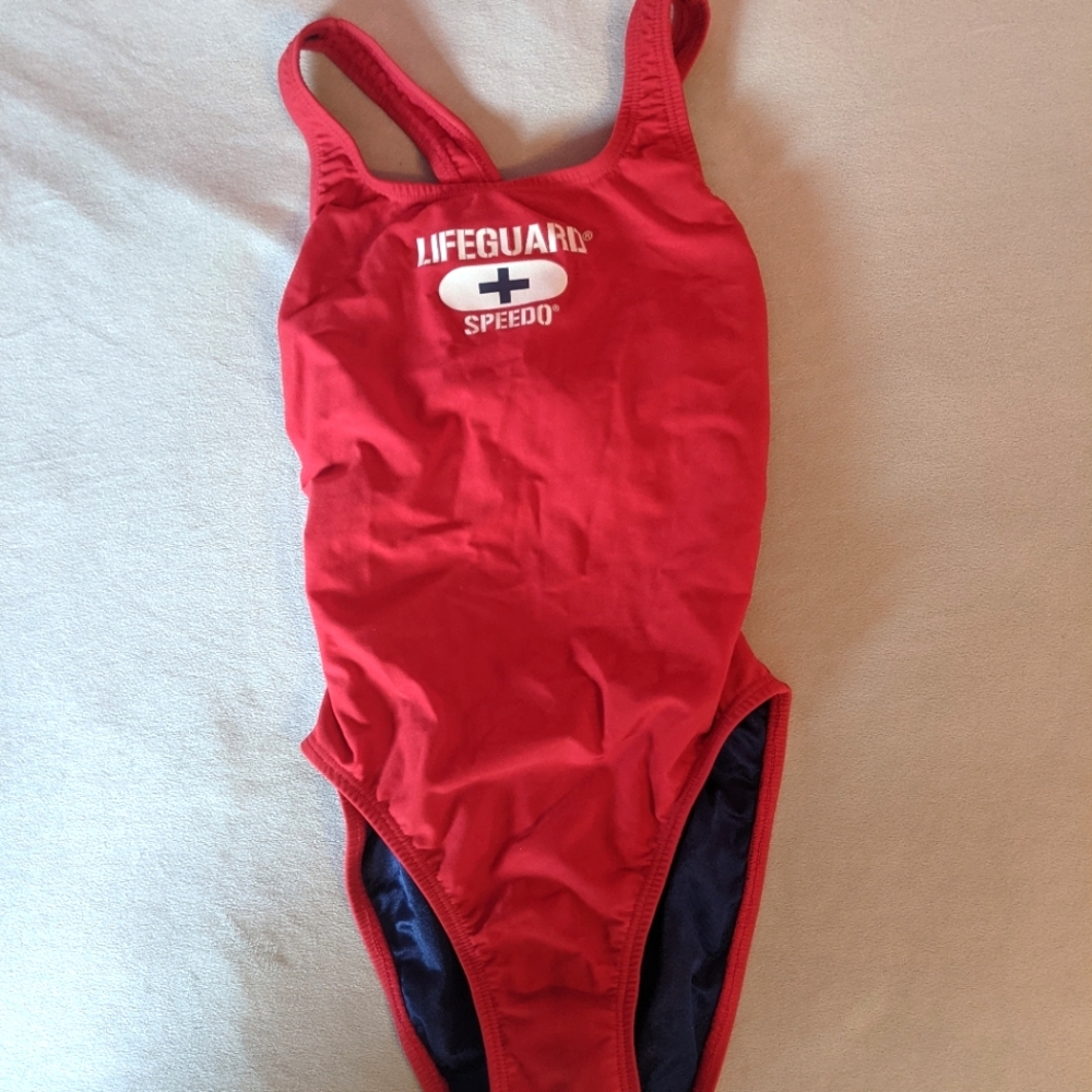 Speedo Lifeguard Swim Suit, Size 30